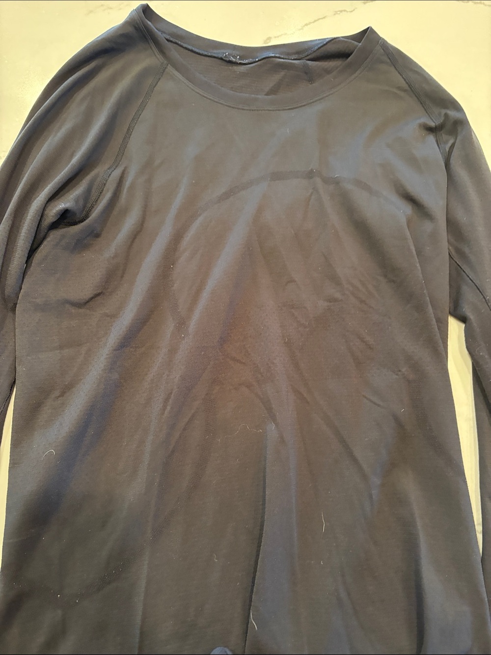 lululemon athletica Black Long-Sleeve Crew Neck Tee